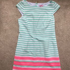 Lilly Pulitzer Green and Pink Striped Dress